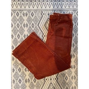 GAP high rise wide leg crop corduroy pants